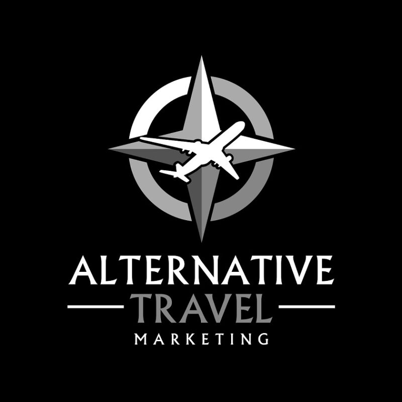 Alternative travel marketing logo